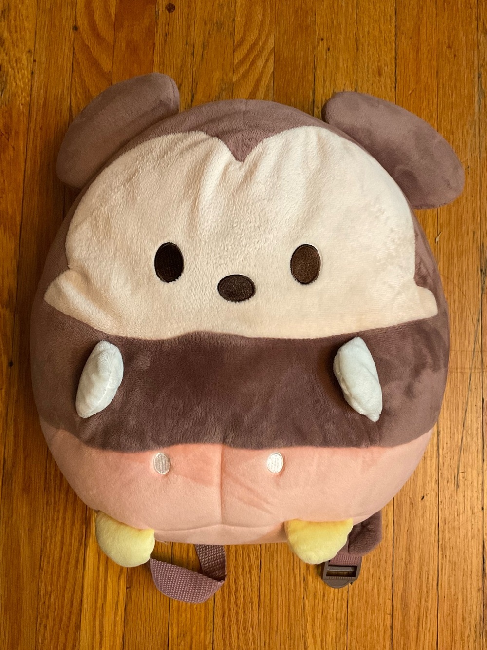Plush Tsum Tsum MICKEY Mouse Kids Backpack - Brown & Cream Cute Kawaii Character